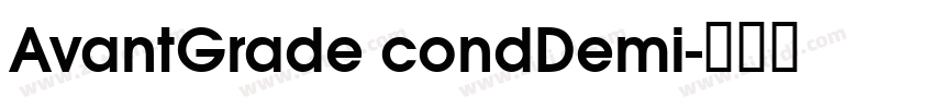 AvantGrade condDemi字体转换